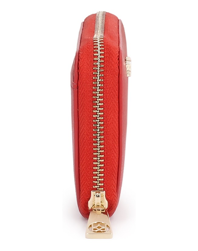Kazar-Red-compact-Genuine-leather-wallets-with-zipper-closure-červená