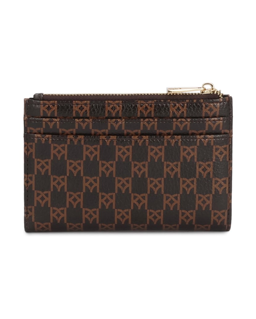Kazar-Brown-compact-wallets-with-monograms-hnedá