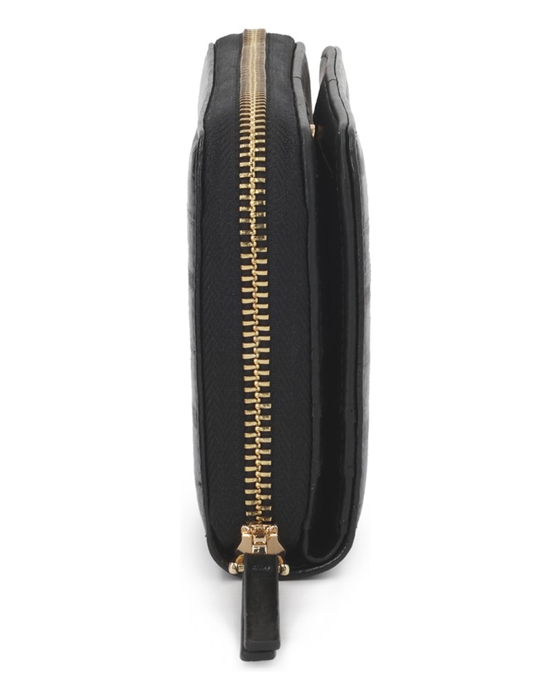 Kazar-Leather-wallet-with-a-zipper-compartment-and-a-tension-flap-černá