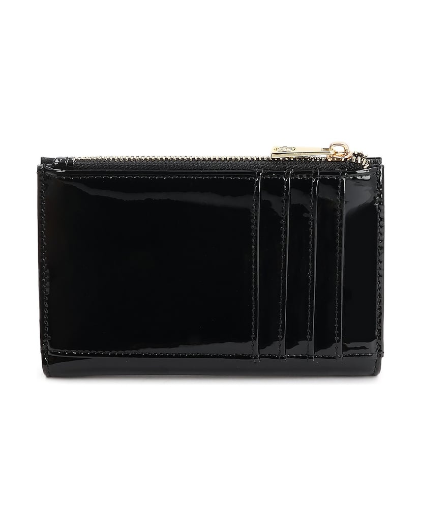 Kazar-Minimalist-black-wallet-in-patent-leather-černá
