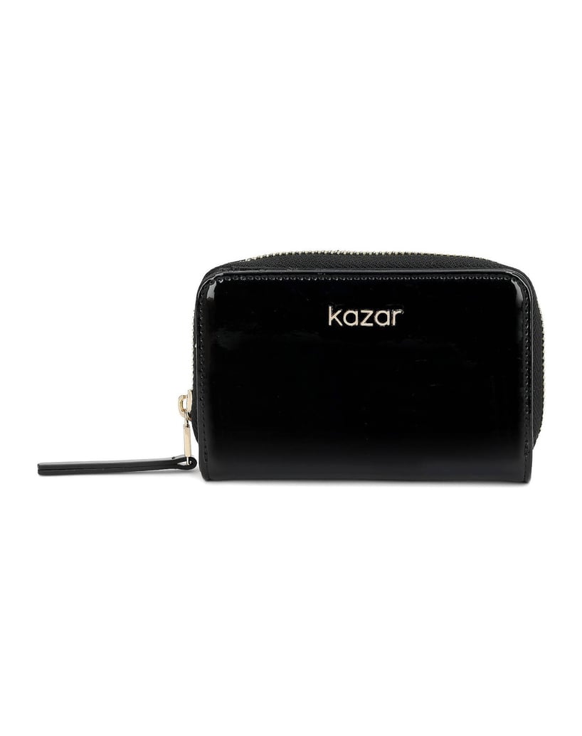 Kazar-Classic-small-wallet-in-black-patent-leather-černá