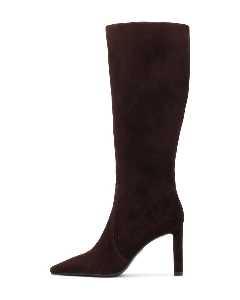 Kazar-Brown-suede-zip-up-high-boots