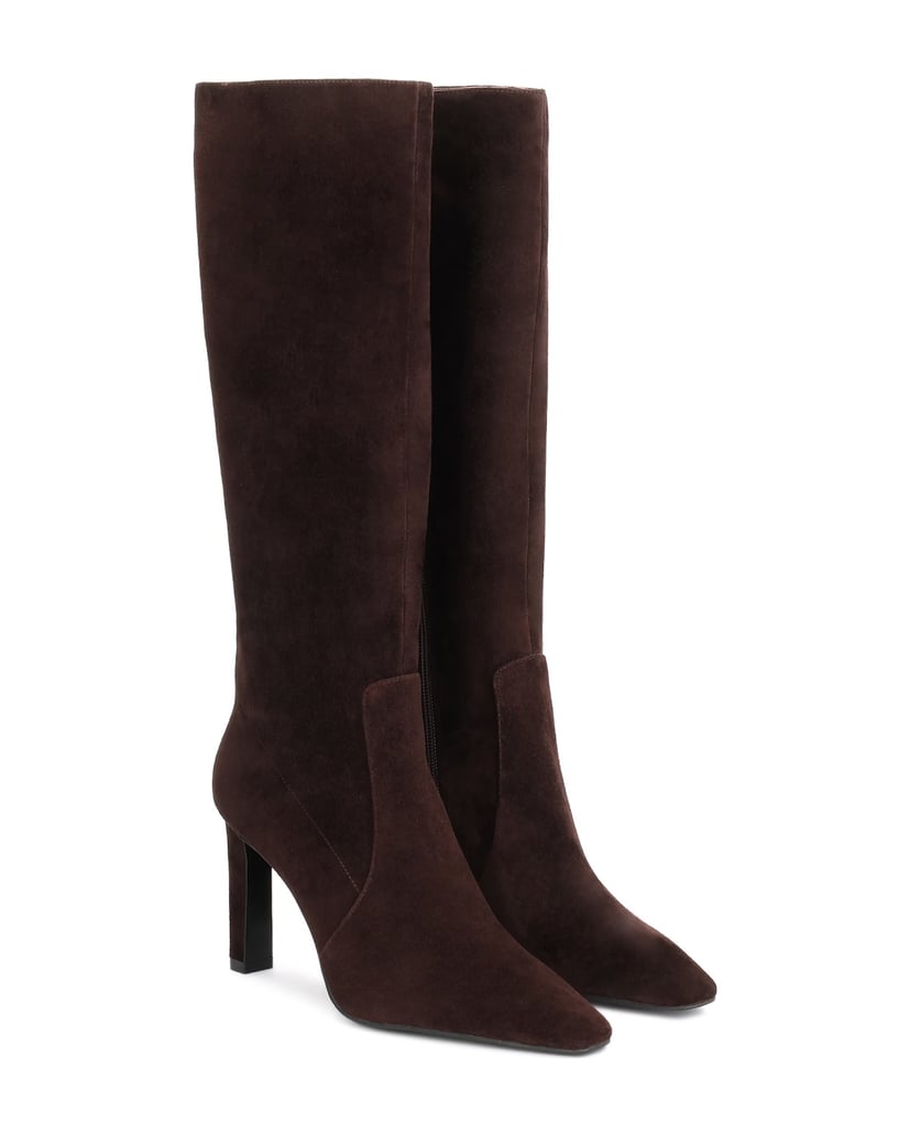 Kazar-Brown-suede-zip-up-high-boots