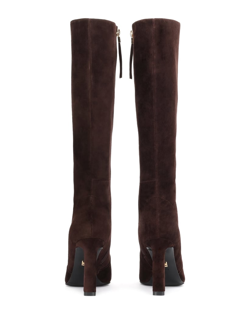 Kazar-Brown-suede-zip-up-high-boots
