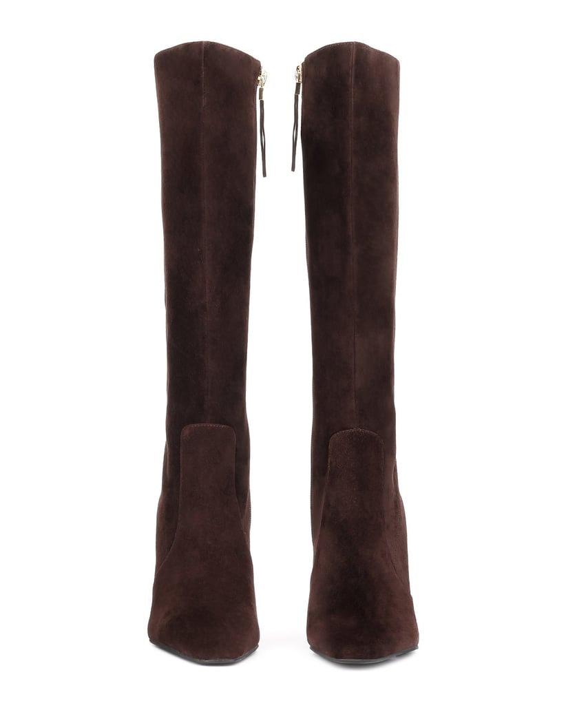 Kazar-Brown-suede-zip-up-high-boots