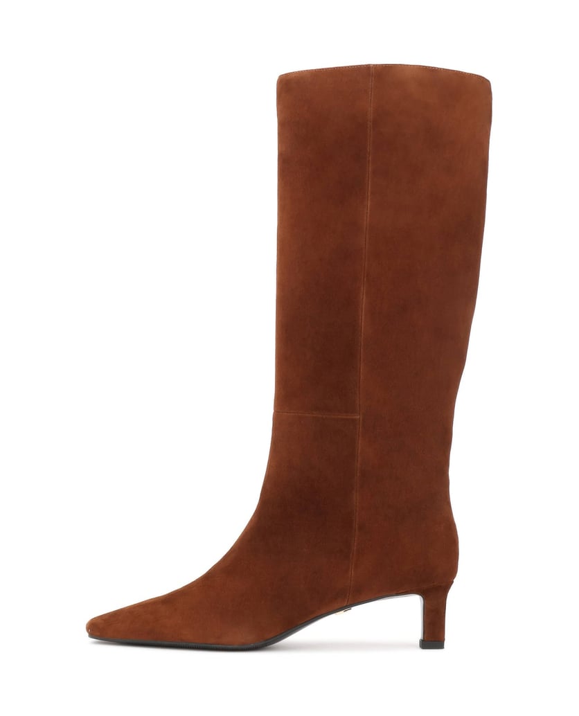 Kazar-Light-brown-suede-high-boots-with-low-heel-velbloudí