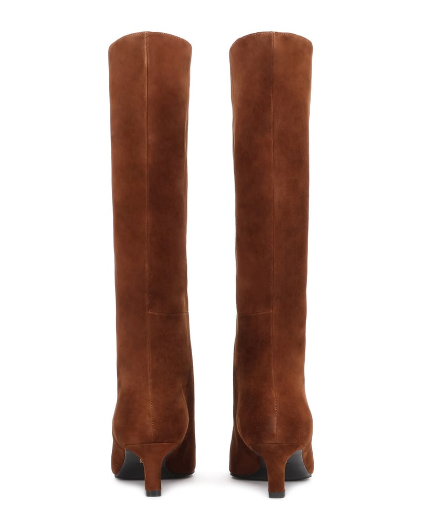 Kazar-Light-brown-suede-high-boots-with-low-heel-velbloudí