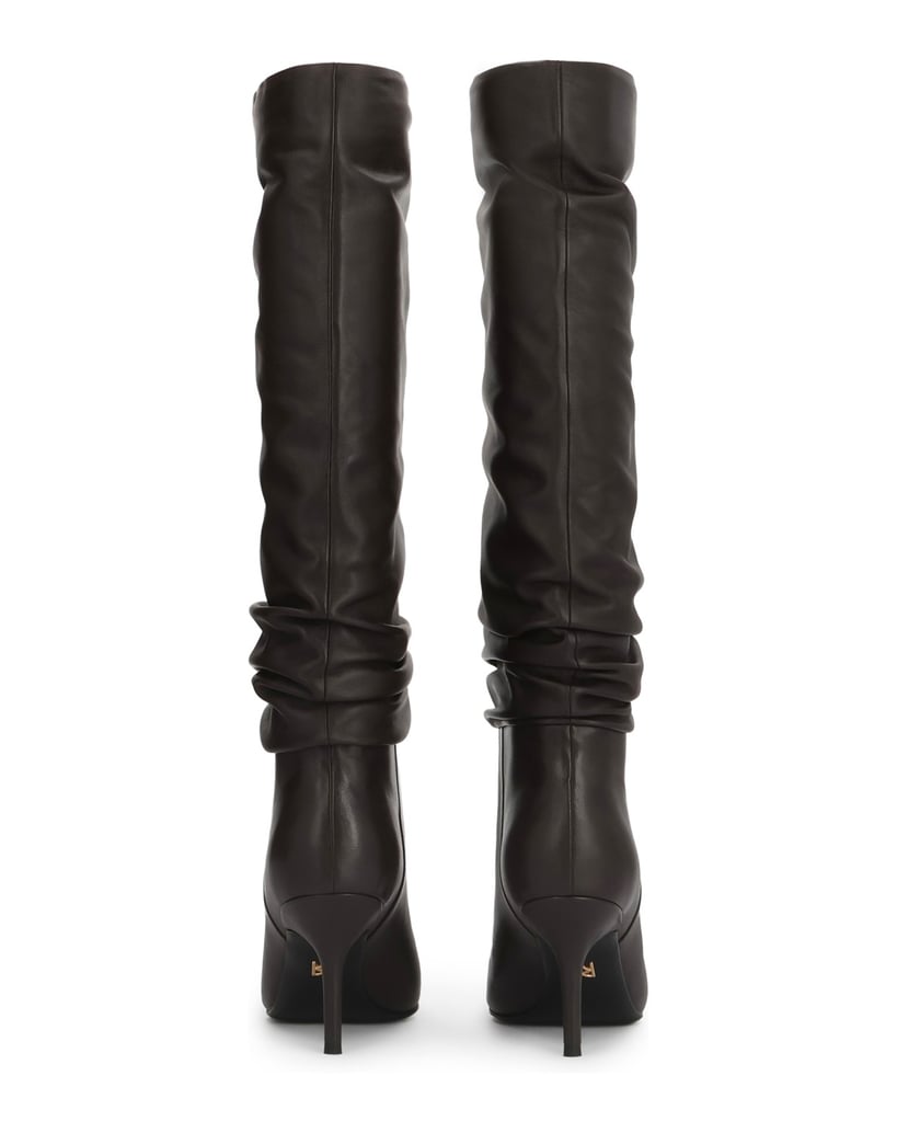 Kazar-Dark-brown-Genuine-leather-high-boots-on-a-high-stiletto-heel-with-a-creased-upper-hnědá