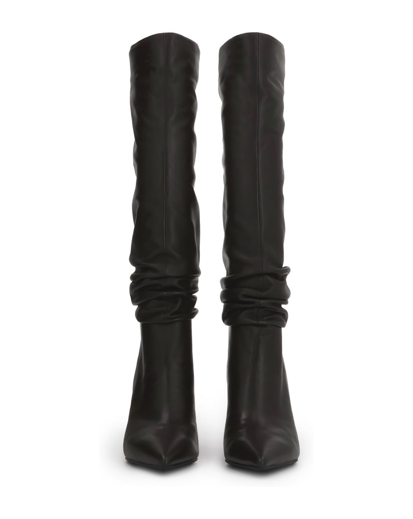 Kazar-Dark-brown-Genuine-leather-high-boots-on-a-high-stiletto-heel-with-a-creased-upper-hnědá