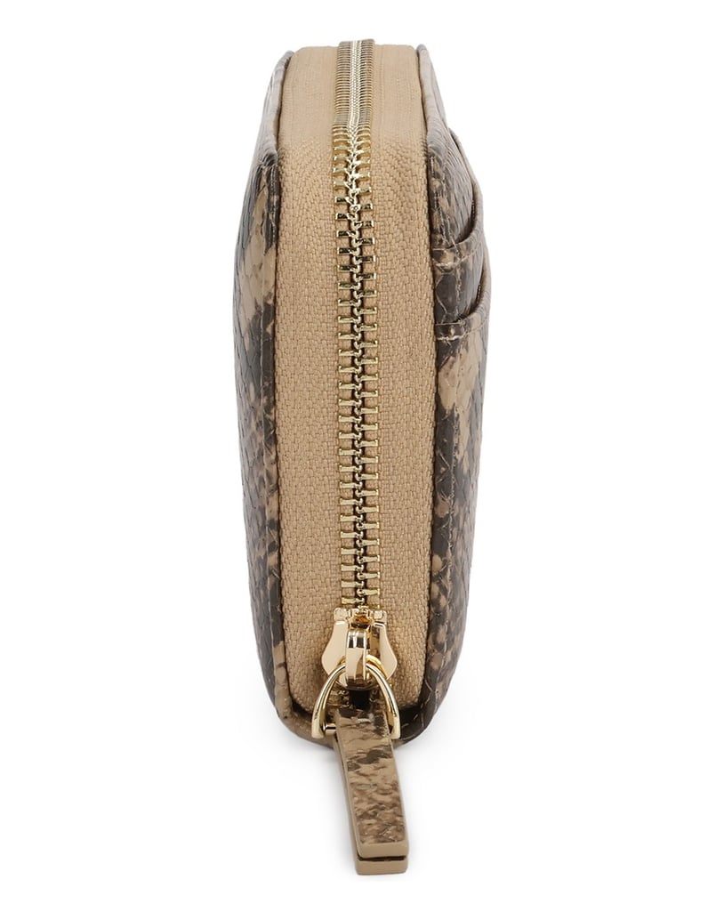 Kazar-Beige-and-brown-embossed-leather-snake-wallet-béžová