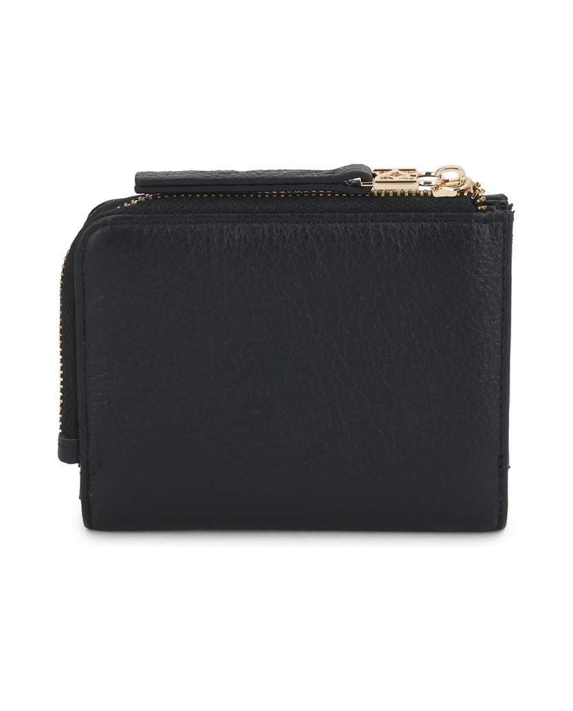 Kazar-Black-leather-wallet-with-gold-logo-černá