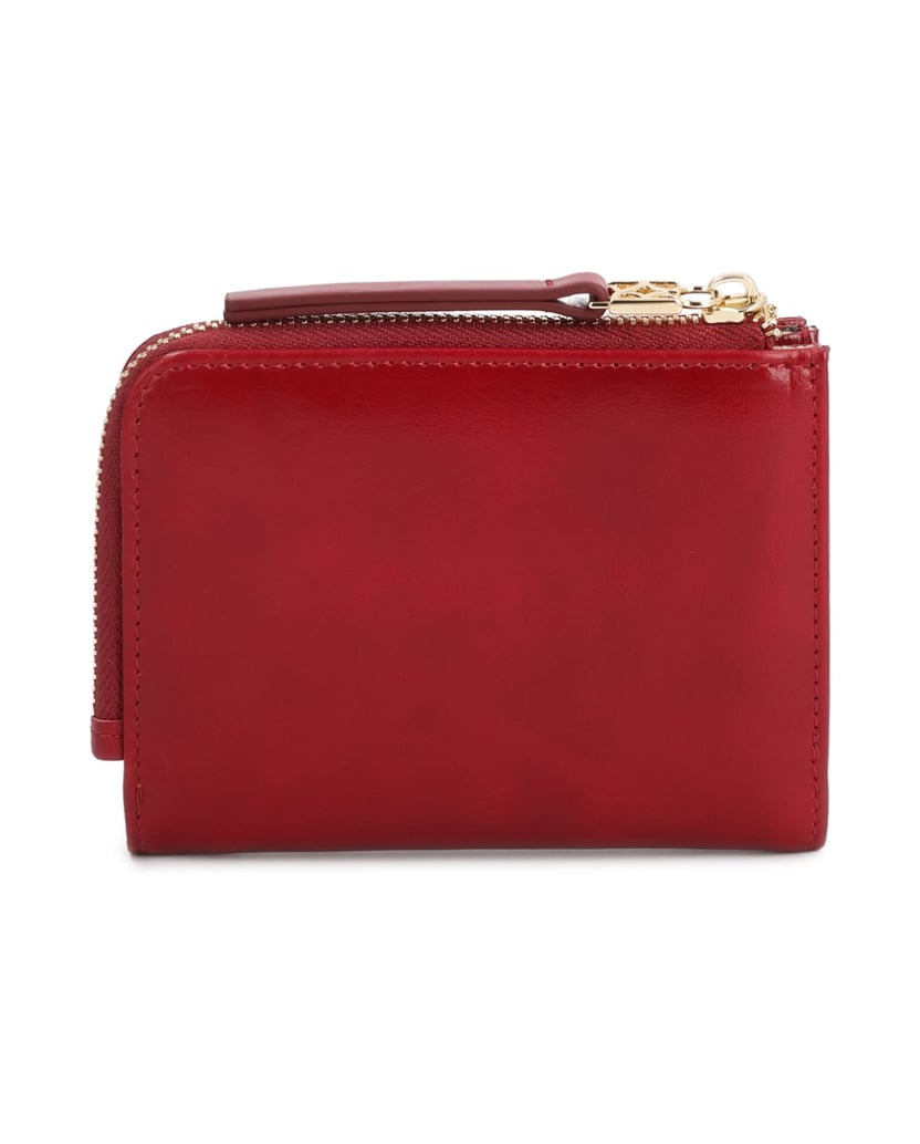Kazar-Red-zip-wallet-with-decorative-handle-červená