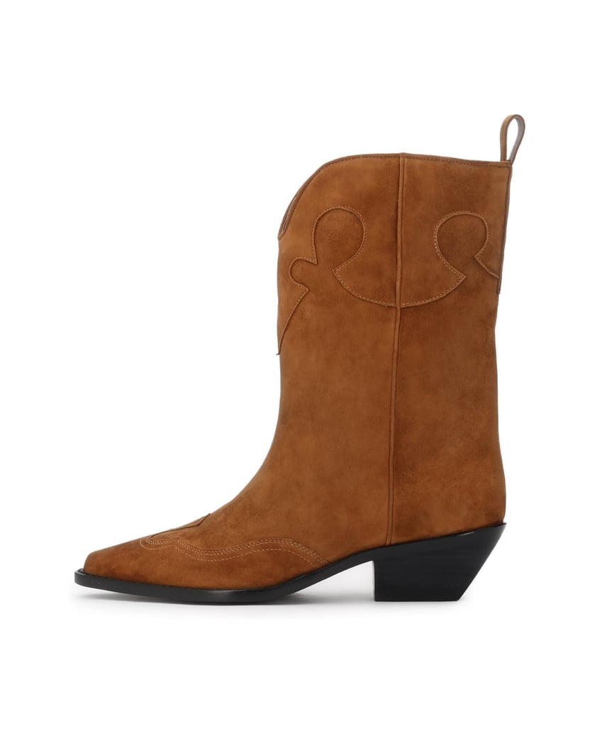 Kazar-Brown-suede-western-booties-hnědá
