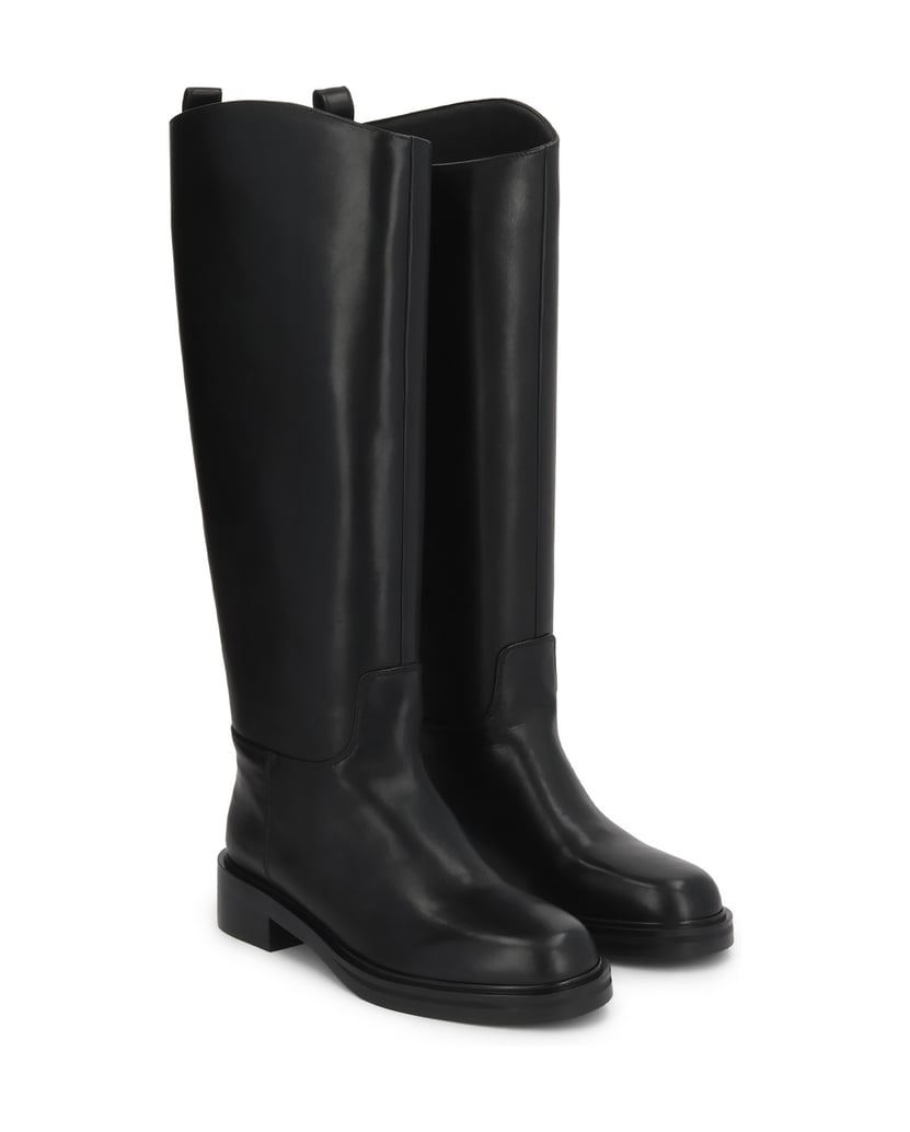 Kazar-Black-leather-EDITIONS-boots-with-slim-lines-čierna