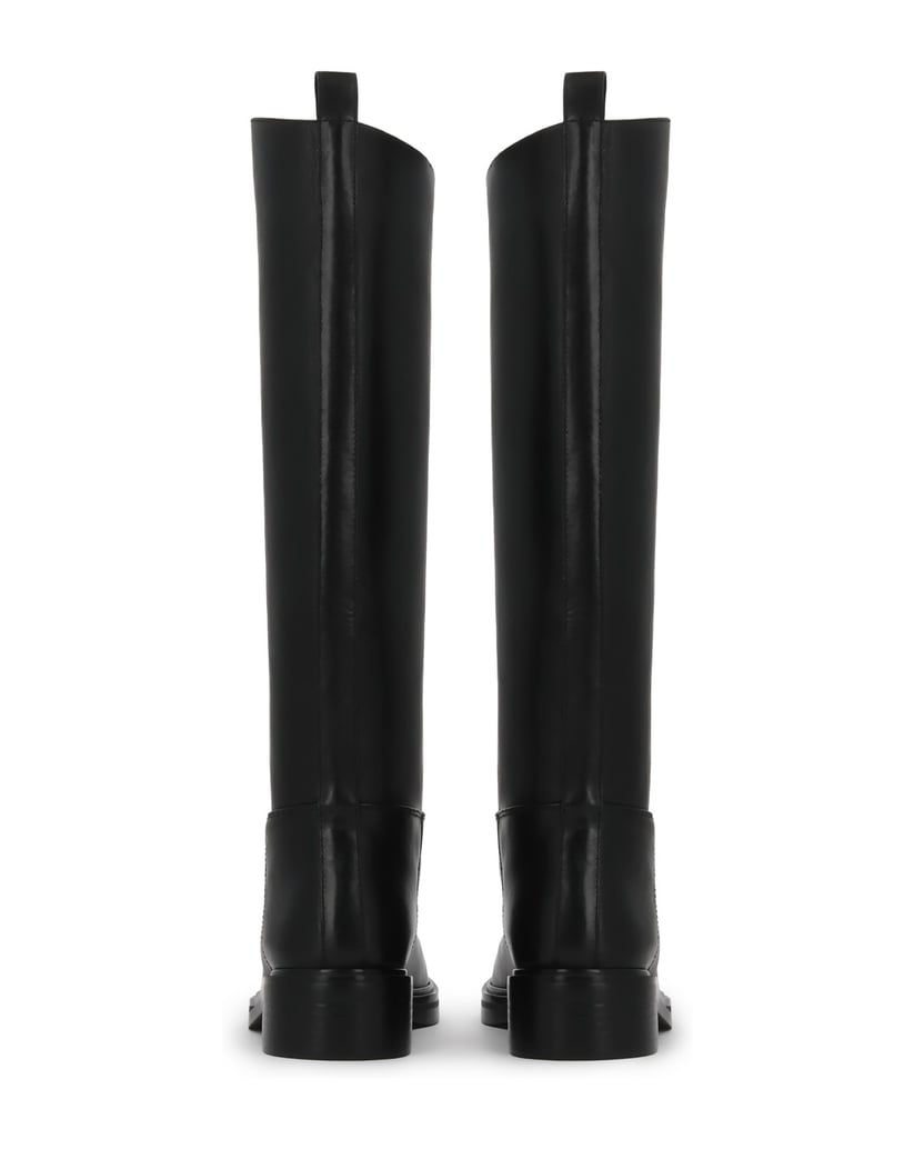 Kazar-Black-leather-EDITIONS-boots-with-slim-lines-čierna