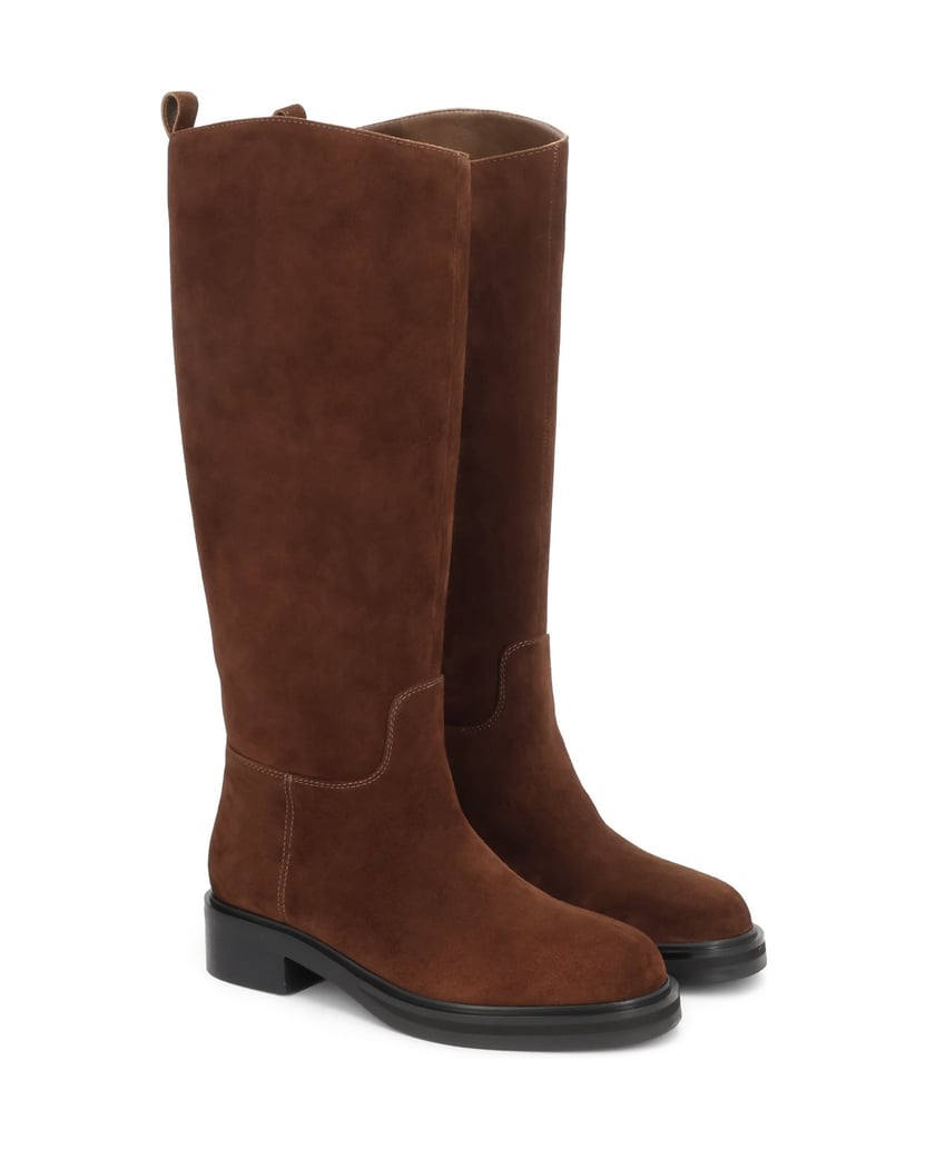 Kazar-Slip-on-high-boots-in-natural-suede-velbloudí