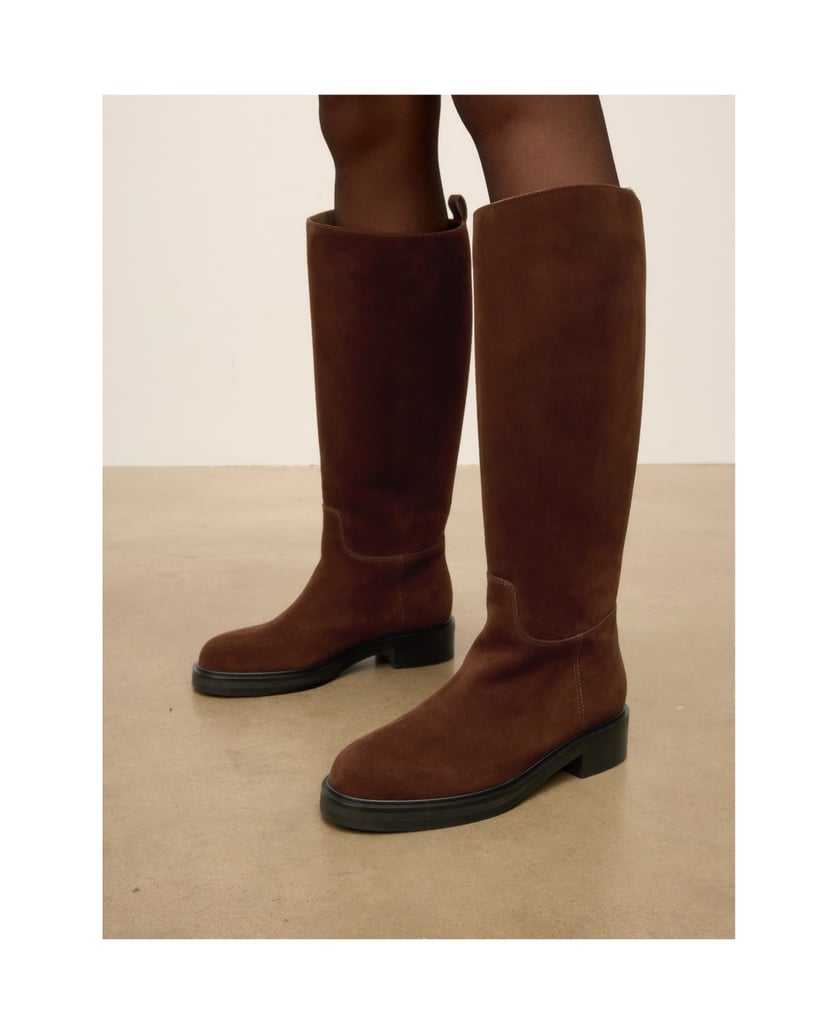 Kazar-Slip-on-high-boots-in-natural-suede-velbloudí
