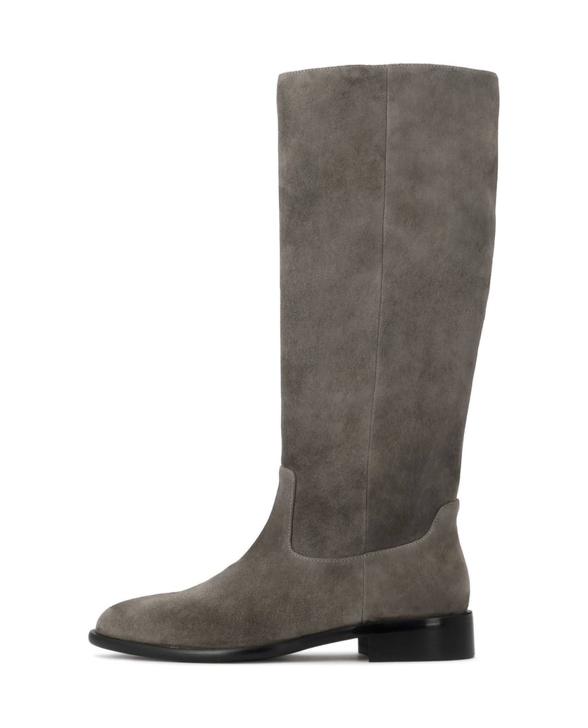 Kazar-Slip-on-natural-grey-suede-high-boots-šedá