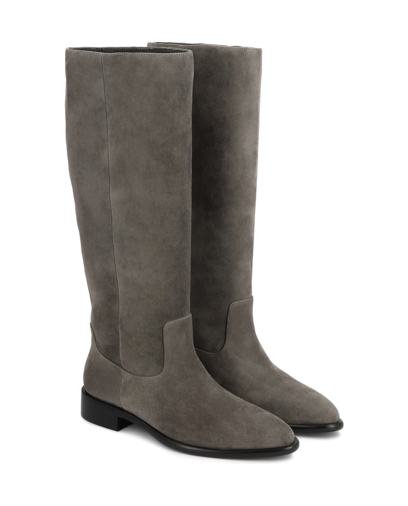 Kazar-Slip-on-natural-grey-suede-high-boots-šedá