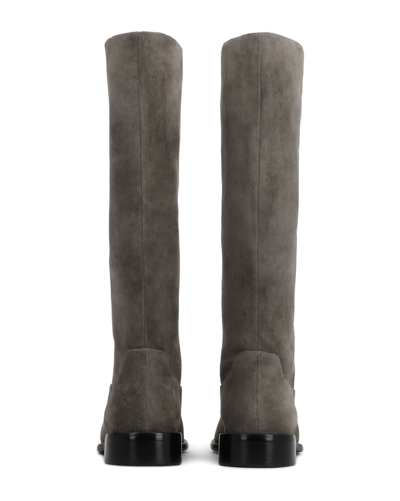 Kazar-Slip-on-natural-grey-suede-high-boots-šedá