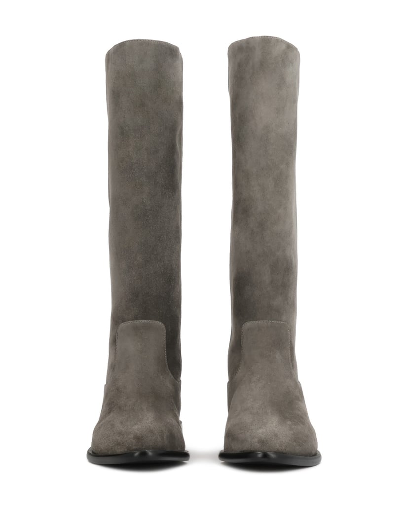 Kazar-Slip-on-natural-grey-suede-high-boots-šedá