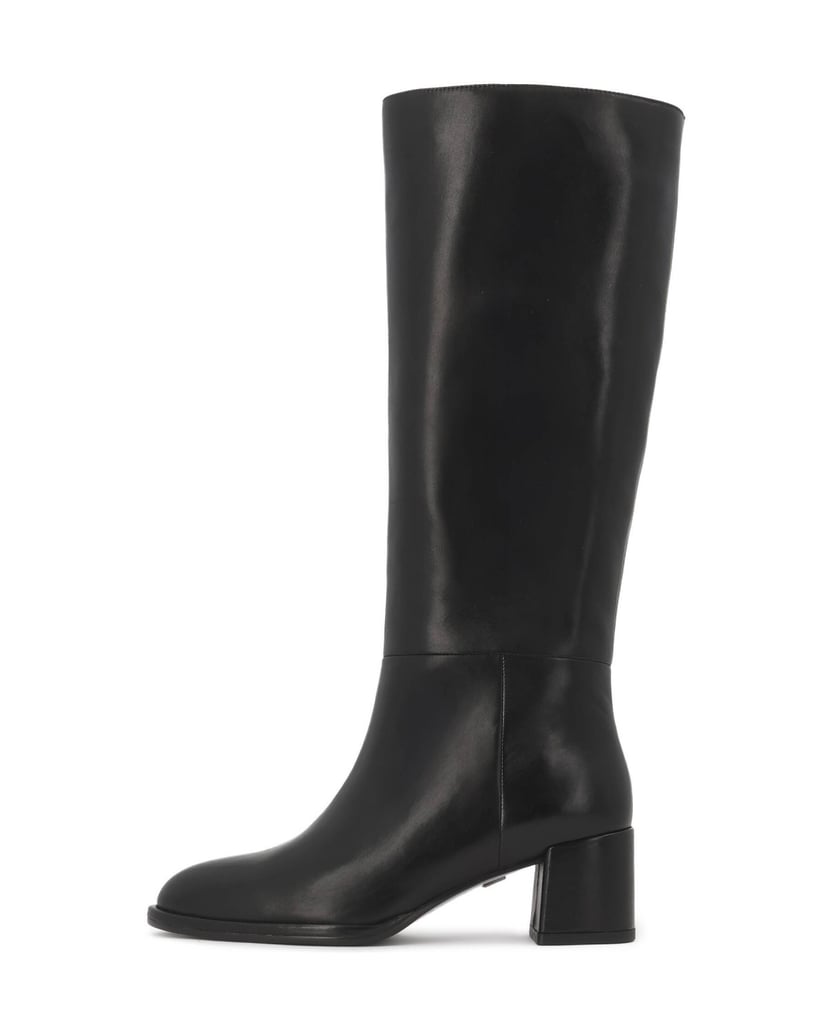 Kazar-Zippered-leather-high-boots-with-timeless-lines-čierna
