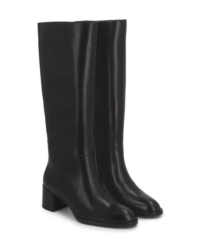 Kazar-Zippered-leather-high-boots-with-timeless-lines-čierna