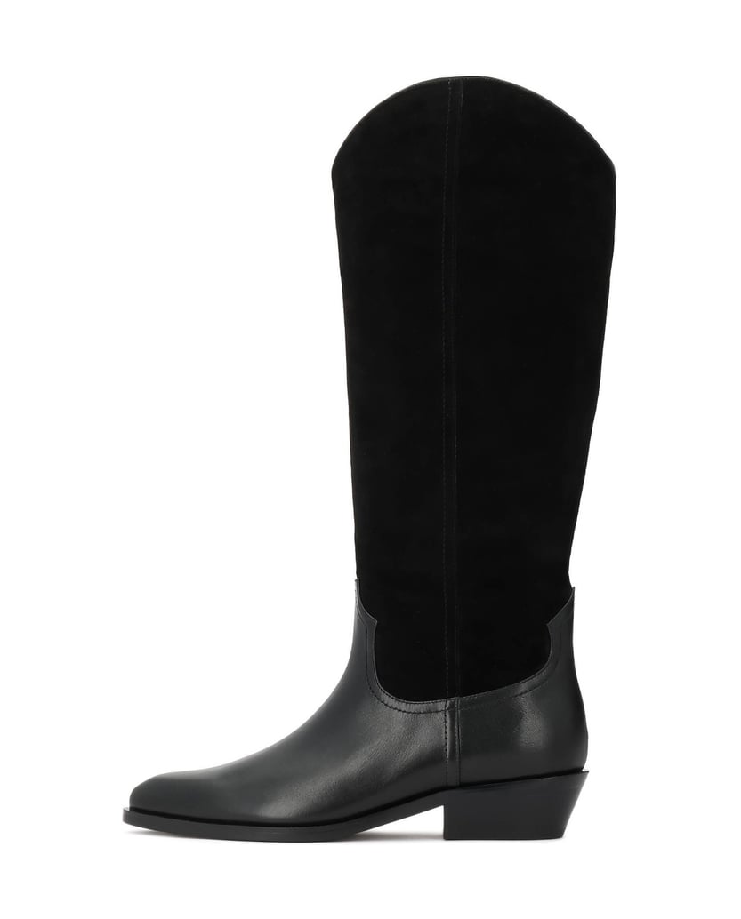 Kazar-Cowboy-boots-with-suede-and-smooth-leather-upper-čierna