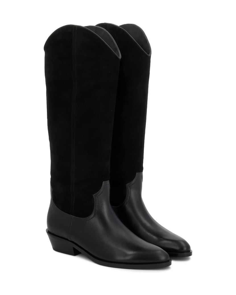 Kazar-Cowboy-boots-with-suede-and-smooth-leather-upper-čierna