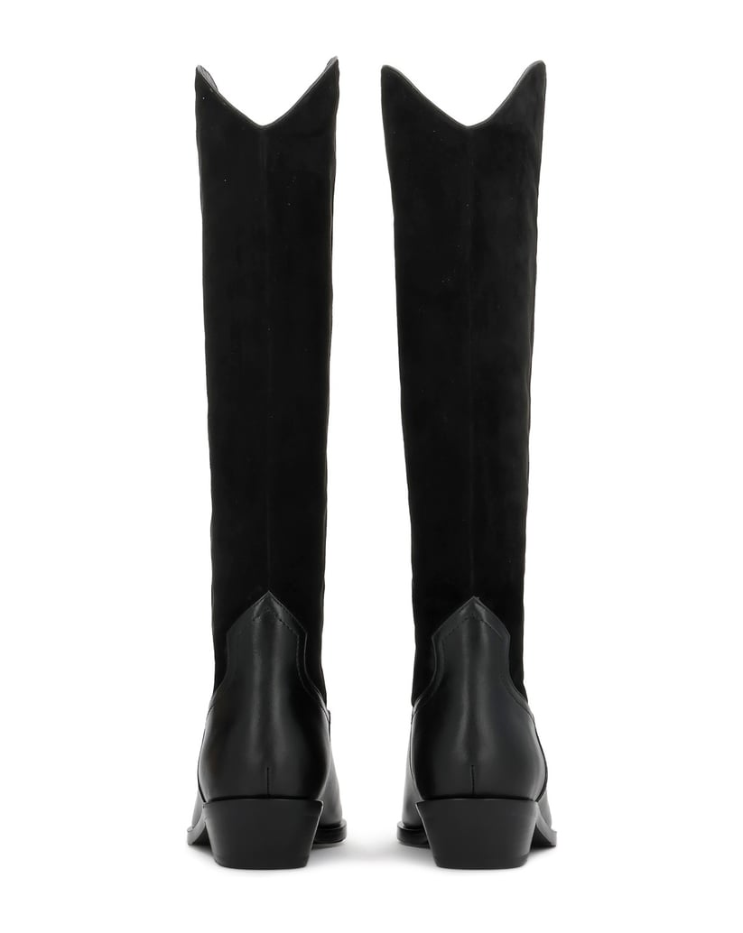 Kazar-Cowboy-boots-with-suede-and-smooth-leather-upper-čierna
