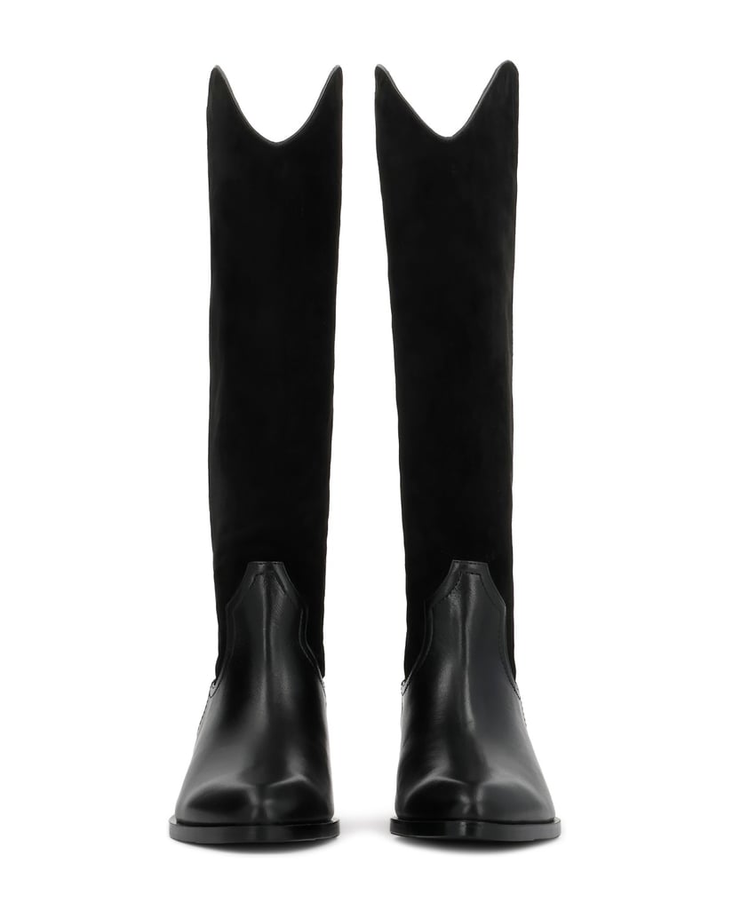 Kazar-Cowboy-boots-with-suede-and-smooth-leather-upper-čierna