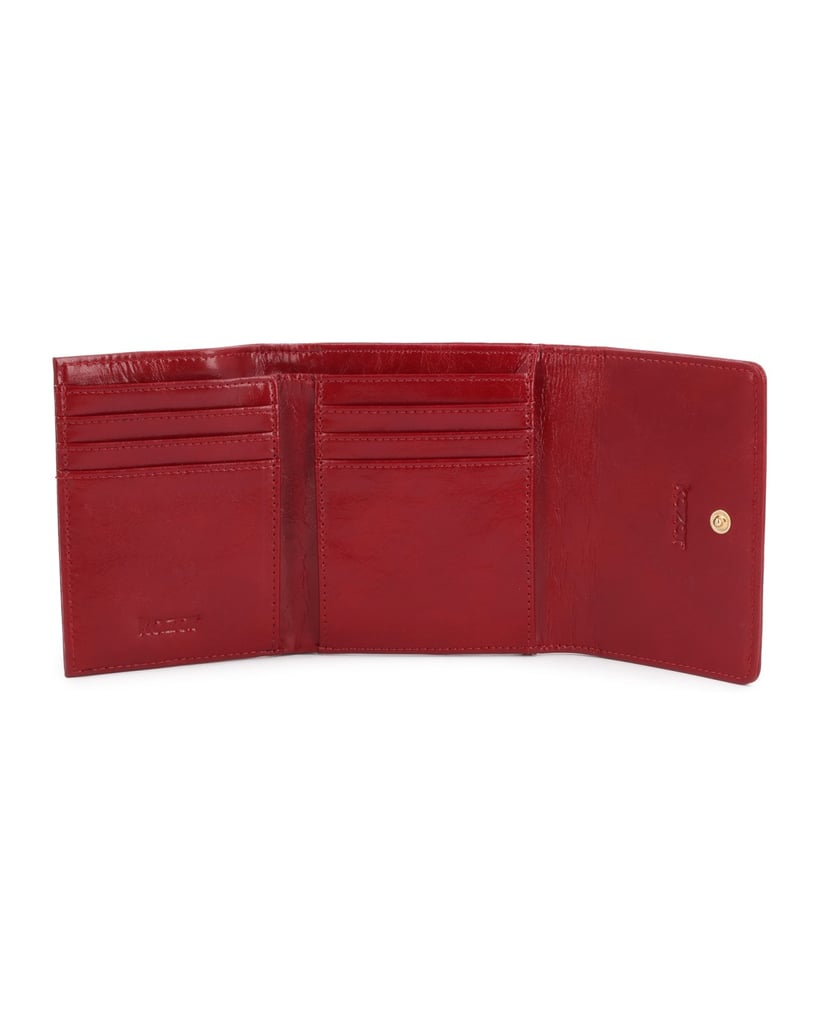Kazar-Red-leather-wallet-collapsible-in-three-pieces-červená