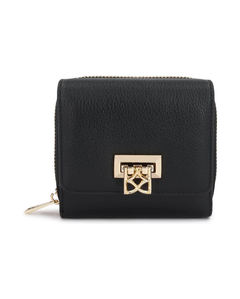 Kazar-Small-leather-wallet-with-three-sections-černá