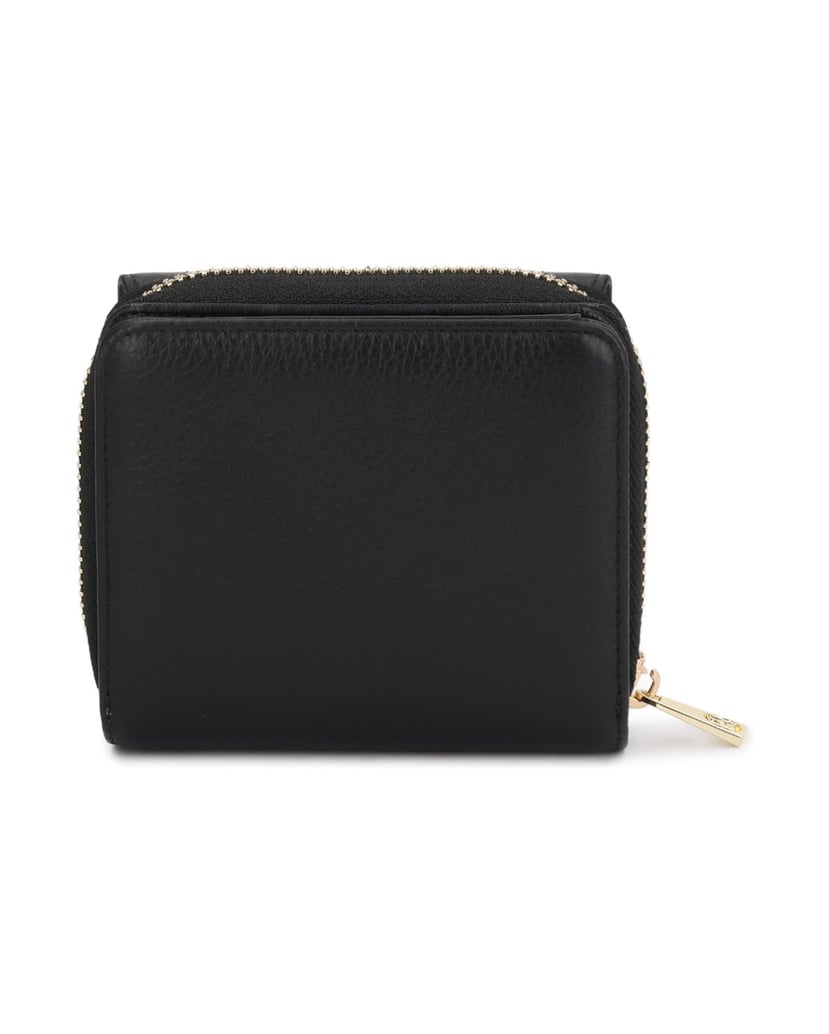 Kazar-Small-leather-wallet-with-three-sections-černá