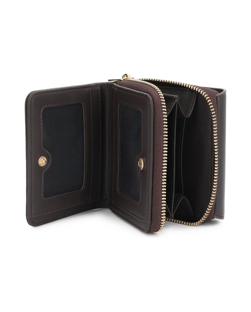 Kazar-Small-wallet-with-a-flap-and-metal-clasp-tmavá-hnedá