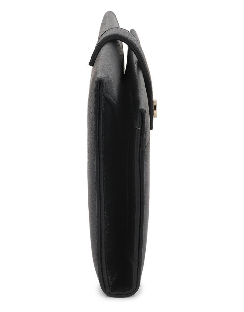 Kazar-Black-oblong-wallet-with-removable-purse-černá