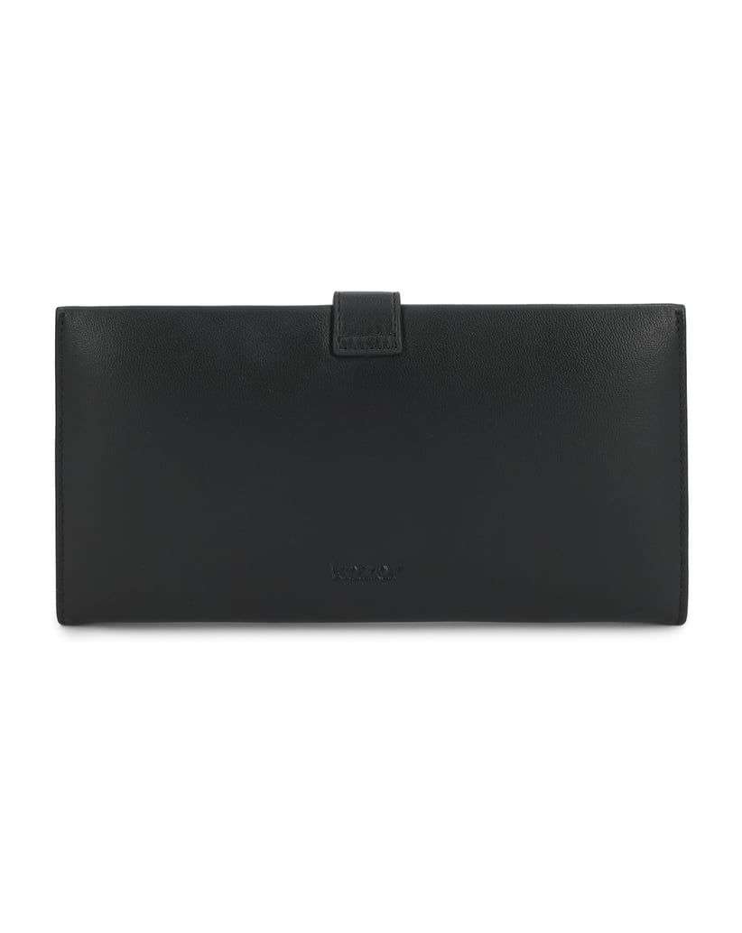 Kazar-Black-oblong-wallet-with-removable-purse-černá