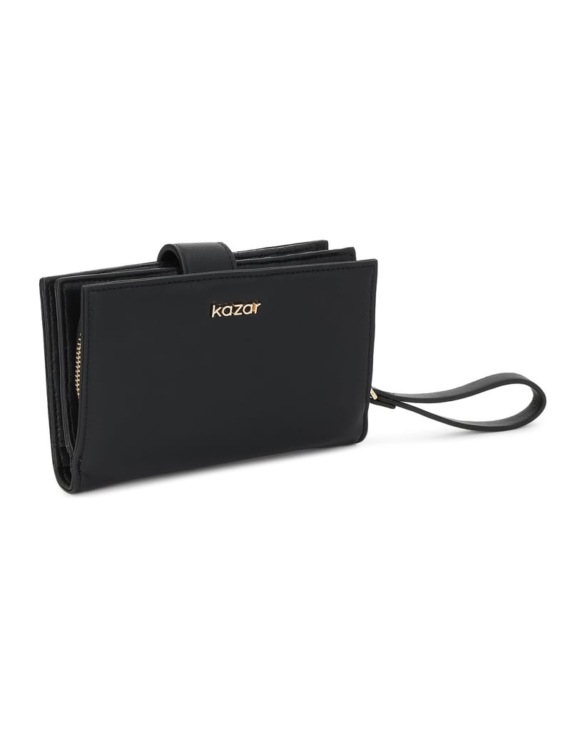 Kazar-Black-women's-wallets-in-genuine-leather-černá