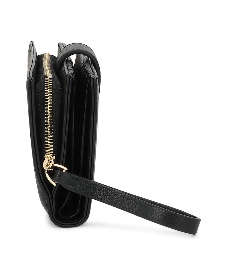 Kazar-Black-women's-wallets-in-genuine-leather-černá