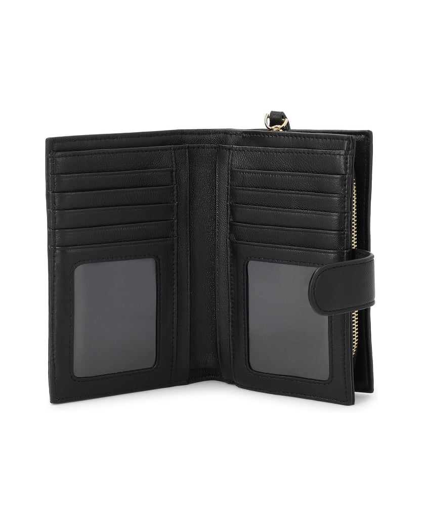 Kazar-Black-women's-wallets-in-genuine-leather-černá