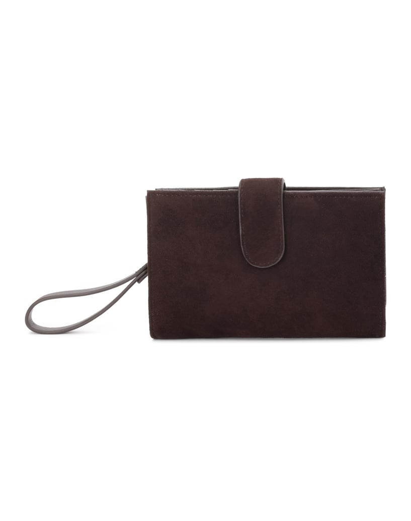 Kazar-Two-piece-suede-wallet-with-zip-and-drive-tmavá-hnedá