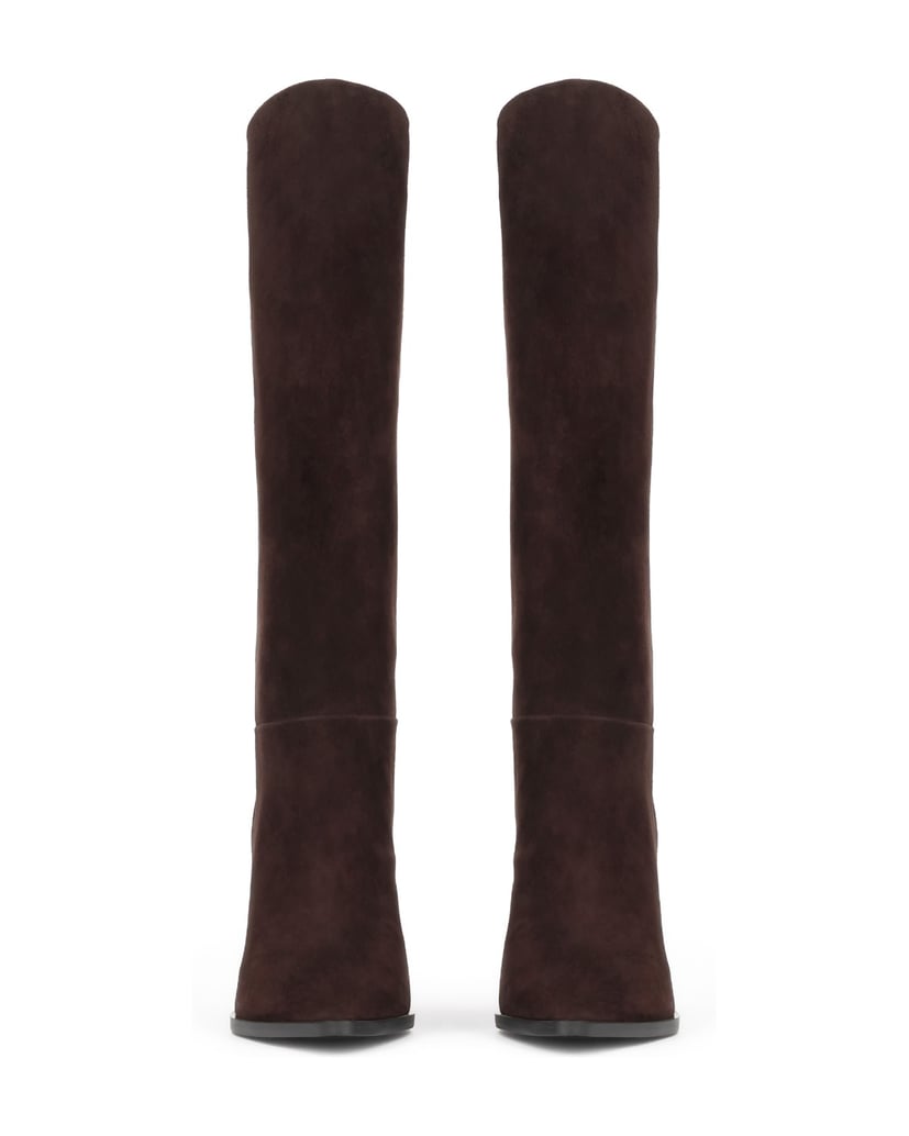 Kazar-Brown-suede-EDITIONS-high-boots-on-a-block-tmavá-hnedá