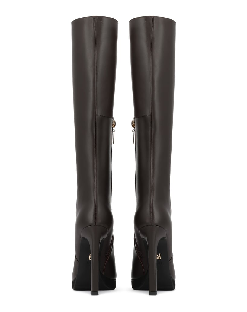 Kazar-High-boots-in-smooth-brown-leather-with-a-short-zipper-pull-tmavá-hnedá