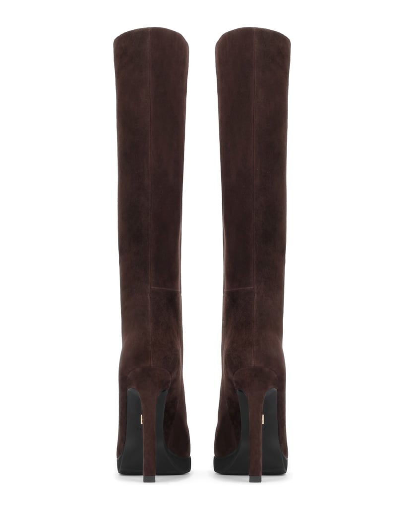 Kazar-Slip-on-suede-high-boots-with-high-heels-tmavá-hnedá