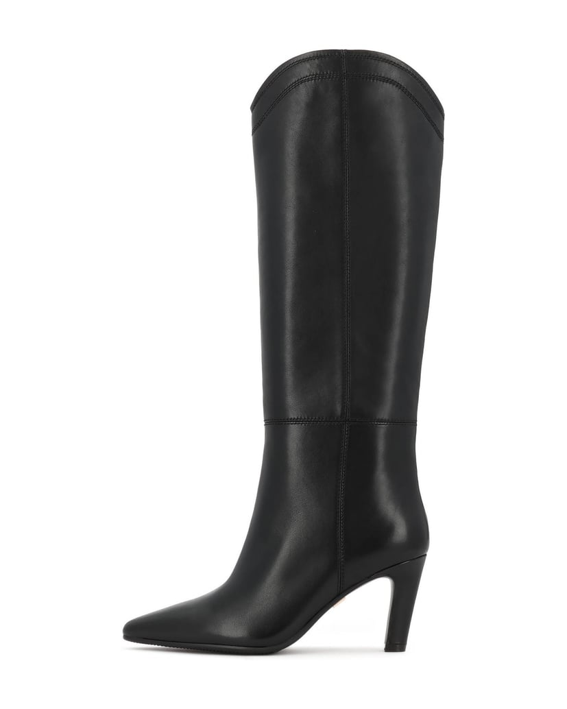 Kazar-Black-leather-high-boots-on-a-slim-stiletto-heel-černá
