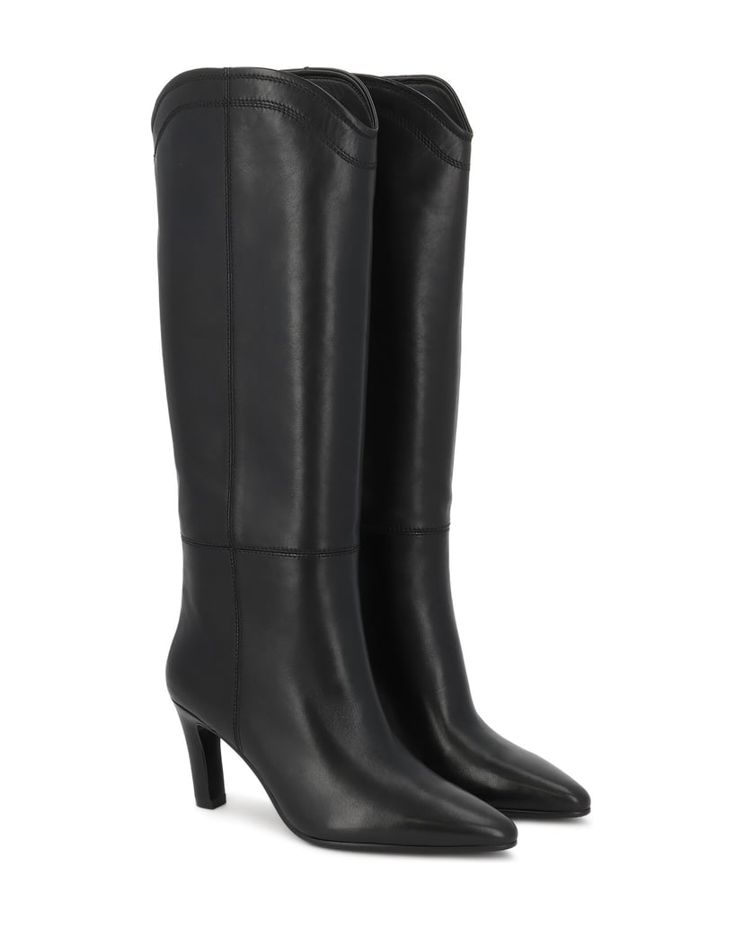 Kazar-Black-leather-high-boots-on-a-slim-stiletto-heel-černá