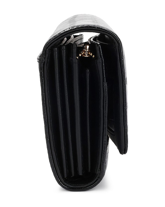 Kazar-Black-leather-wallet-with-an-oblong-pattern-černá