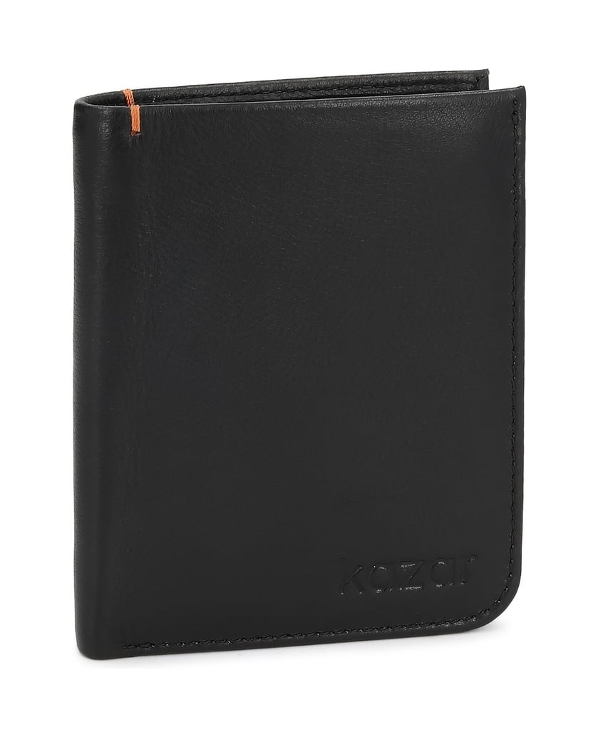 Kazar-Men's-genuine-leather-wallet-with-contrasting-accents-černá